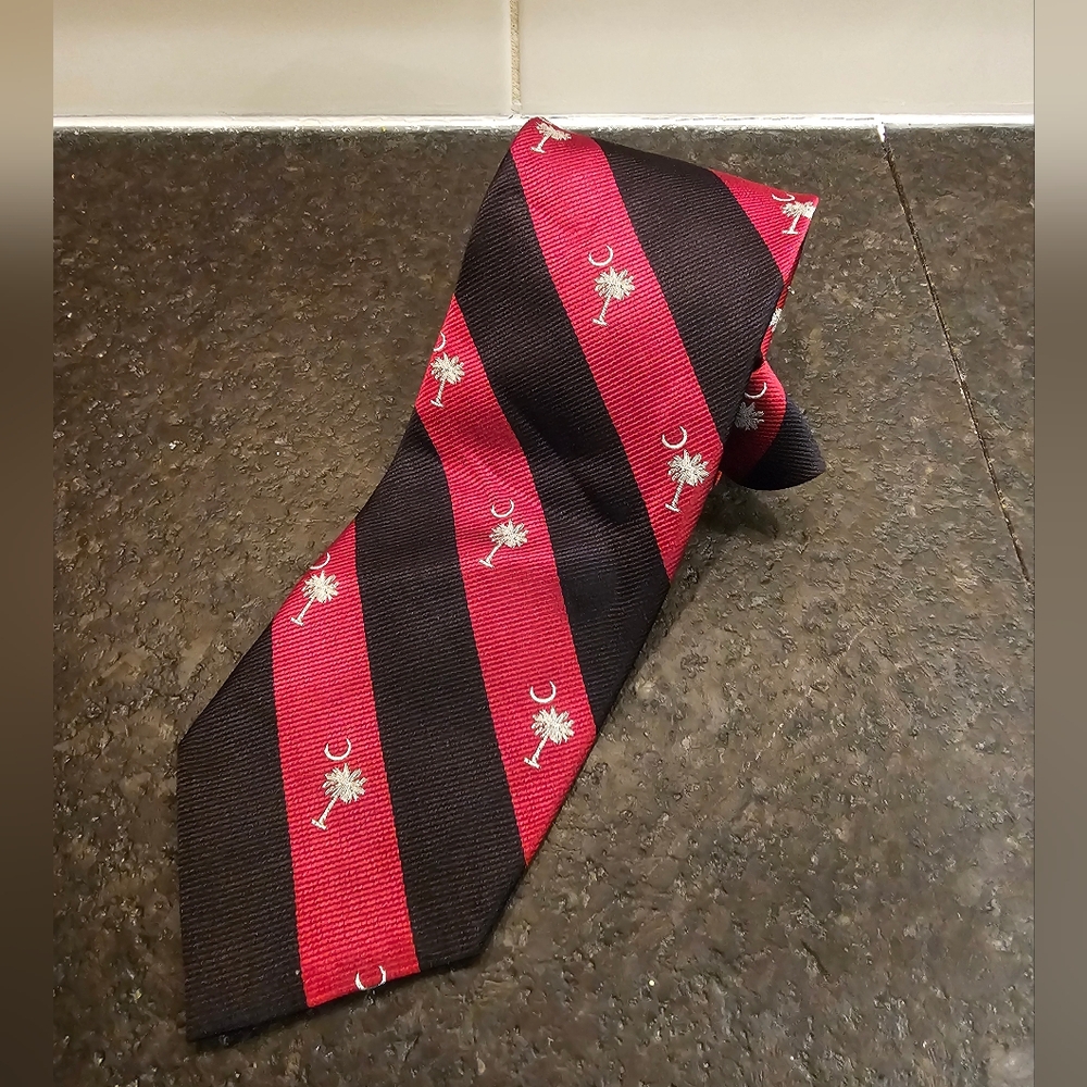 Zionetti Men's Multicolor south carolina state flag pattern tie